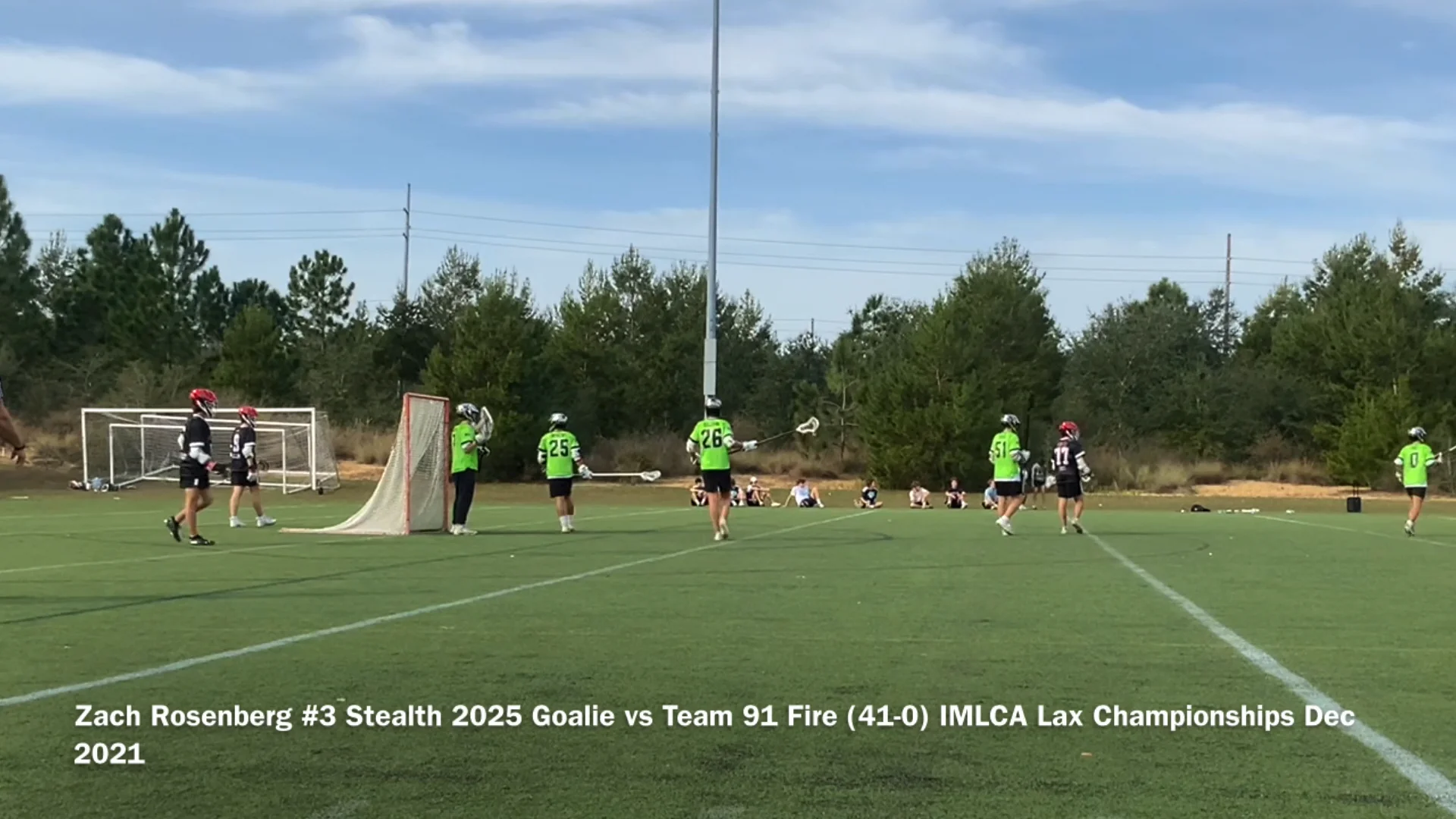 Zach Rosenberg 2025 Goalie Stealth vs Team 91 Md 2025 IMLCA Winter