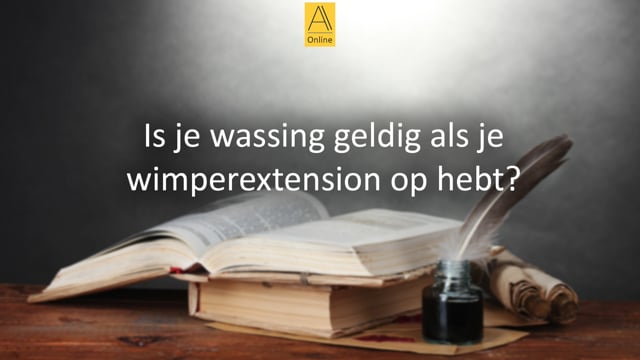 Wimperextension tijdens de wassing