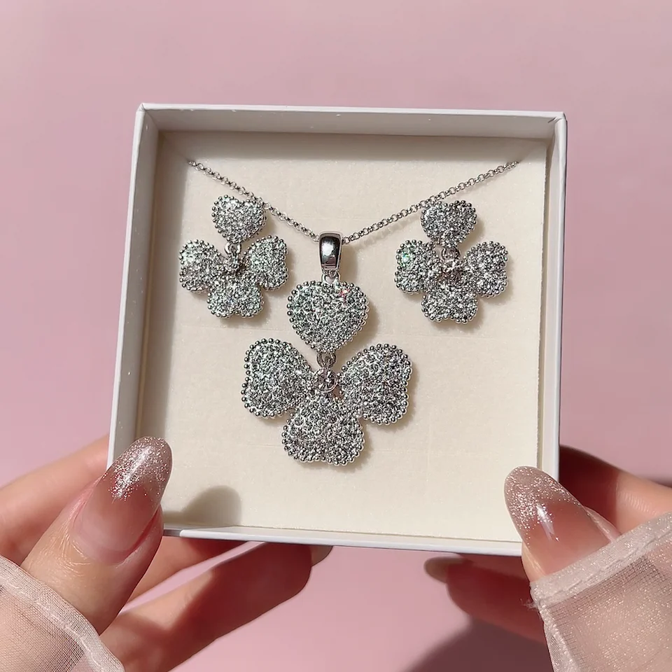 K18 Gorgeous Heart Clover ネックレス | KTY