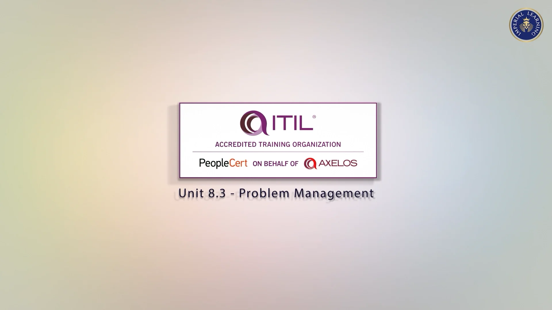 Unit 8.3 - Problem Management on Vimeo