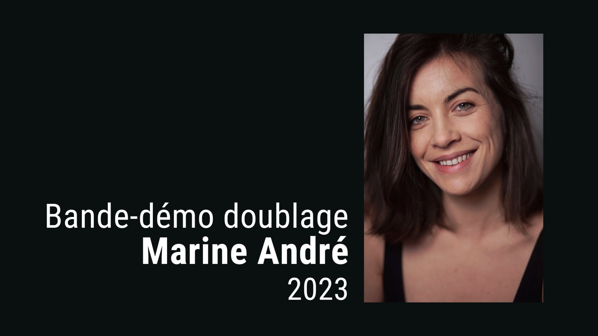 Vidéo Démo doublage Marine André