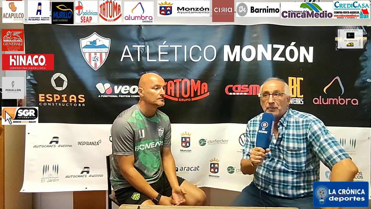 LA PREVIA / Illueca - Monzón / J 4 / Ismael Mariani (Entrenador At Monzón Alumbra) 3ª División