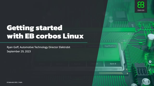 Getting started with EB corbos Linux SDK