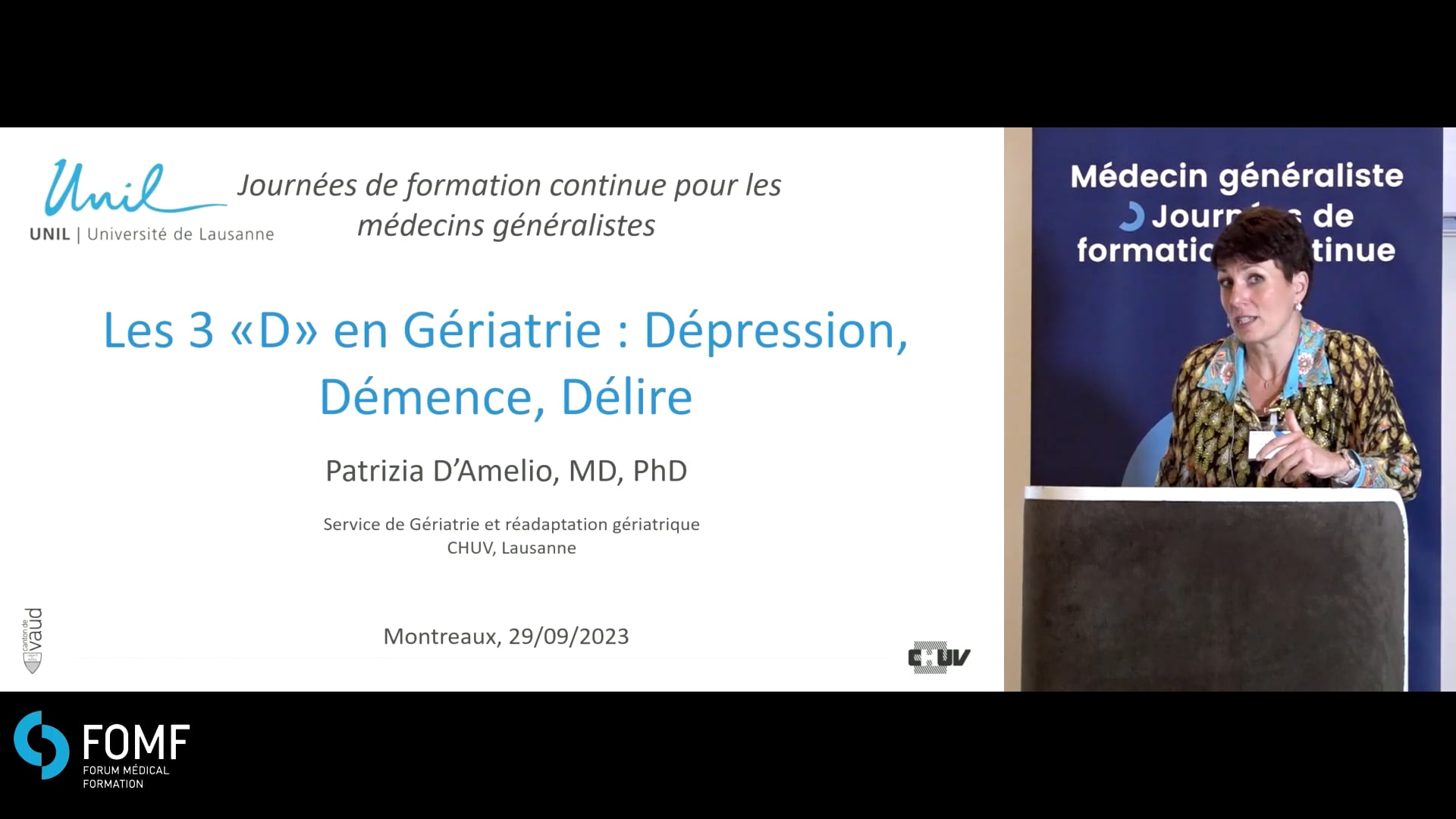 Les 3 D gériatriques - démence, délire, dépression