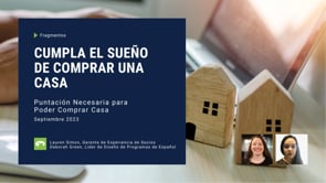 Puntación Necesaria para Poder Comprar Casa