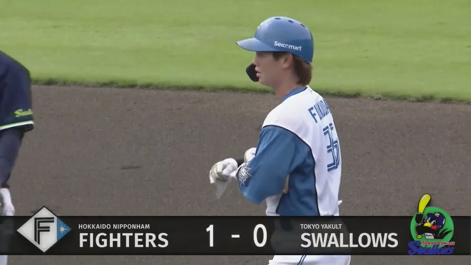 【ファーム】ファイターズ・福田光輝 2試合連続のタイムリーとなる2ベースヒットで先制点!!  2023年9月30日 北海道日本ハムファイターズ 対 東京ヤクルトスワローズ