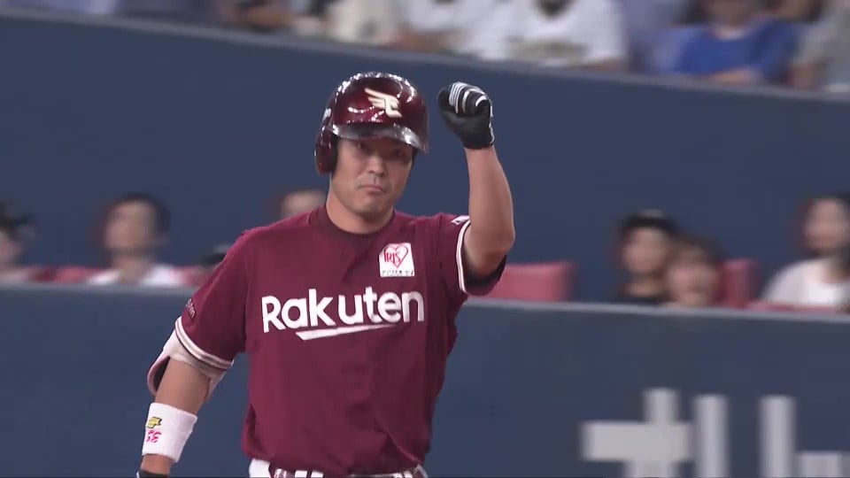 【3回表】7試合連続安打で好調キープ!! イーグルス・島内宏明 タイムリーヒットで追加点!!  2023年9月30日 オリックス・バファローズ 対 東北楽天ゴールデンイーグルス