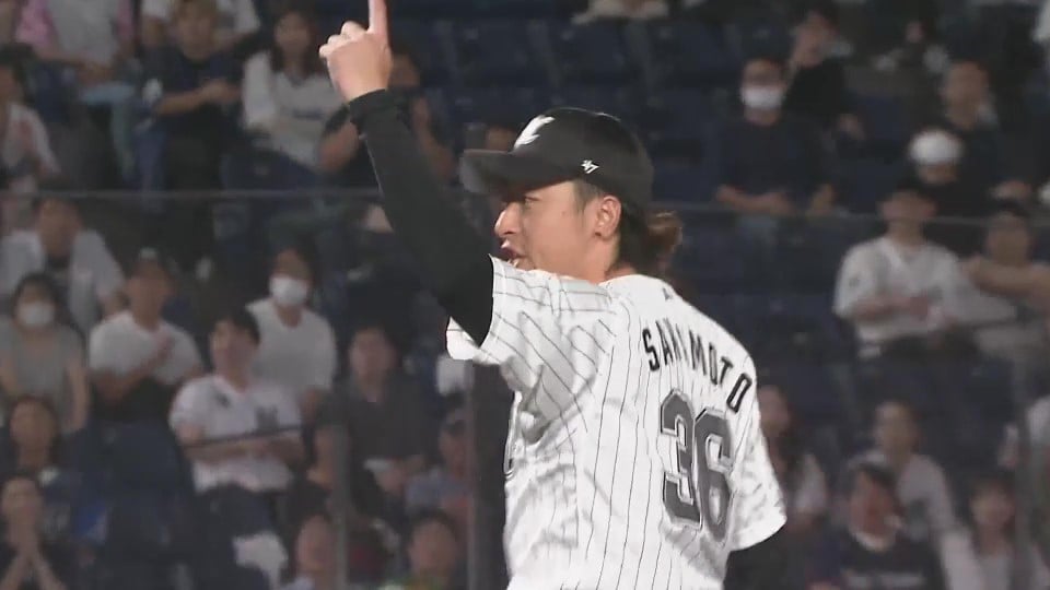 【9回表】勝利への執念!! マリーンズ・坂本光士郎 満塁のピンチを2者連続三振で凌ぐ!!  2023年9月30日 千葉ロッテマリーンズ 対 埼玉西武ライオンズ