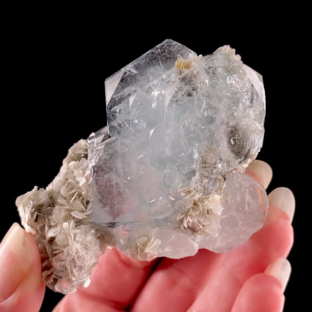 Beryl var: Aquamarine with Muscovite | Pingwu Beryl Mine, Huya Township ...