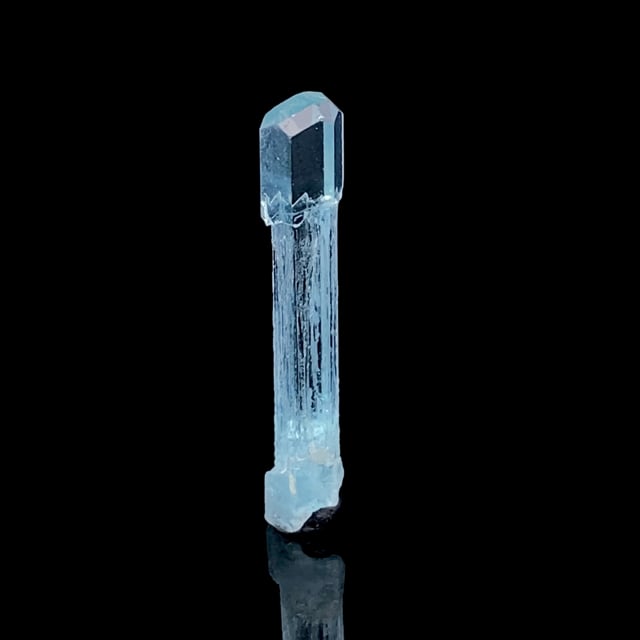 Beryl var: Aquamarine (rare scepter habit!)