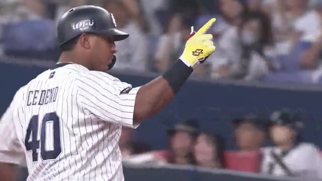 【3回裏】反撃開始!! バファローズ・セデーニョ タイムリーヒットで1点を返す!!  2023年10月1日 オリックス・バファローズ 対 東北楽天ゴールデンイーグルス