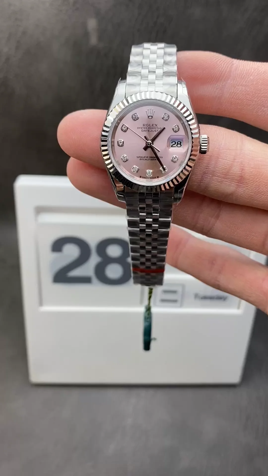 NOOB工場 ロレックス レディデイトジャスト28mm 279174 ピンク