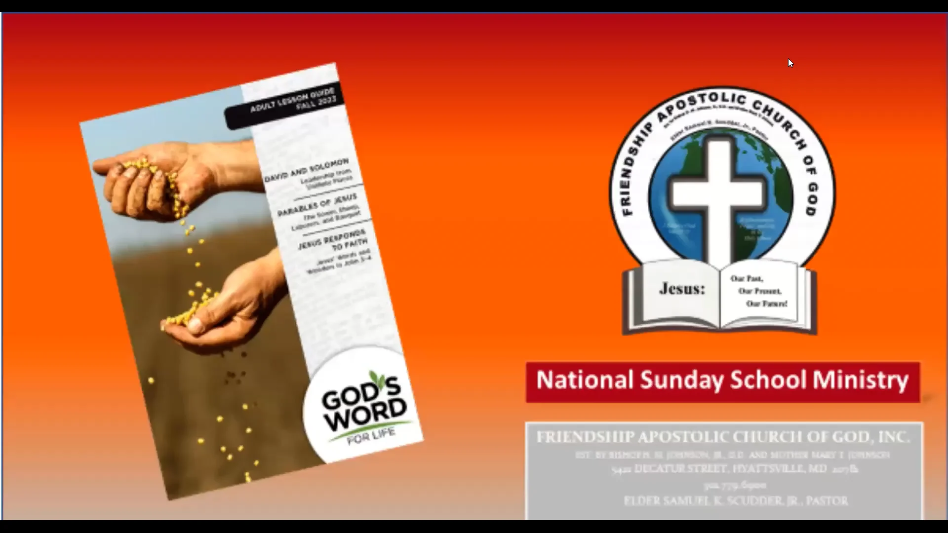 Sunday School 2023 SUNDAY SCHOOL FALL QUARTER WEEK 5 on Vimeo