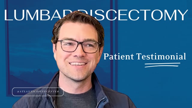 Video Testimonial by Lumbar Discectomy at Atlantic Spine Center - Daniel D.’s Testimonial
