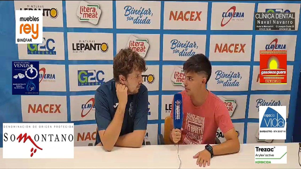 LUIS ARCAS (Entrenador Binéfar)  CD Binefar 2-2 UD Fraga  / Jor. 4 - Tercera Rfef