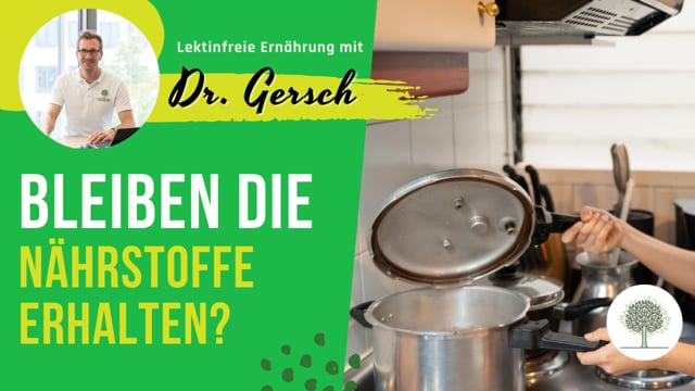 Video: Lektinfreies Kochen - Bleiben Nährstoffe wie Eiweiß etc. beim langen Kochen im Schnellkochtopf erhalten? 