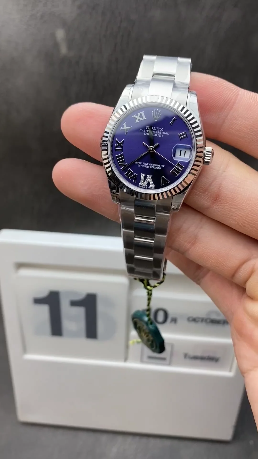 NOOB工場 ロレックス レディデイトジャスト31mm 178274 パープル
