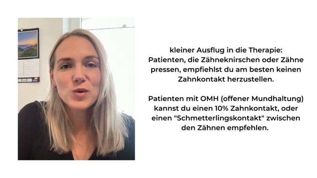 Lektion 2 - ein Ausflug in die Therapie - wie leite ich den physiologischen Zahnkontakt her?