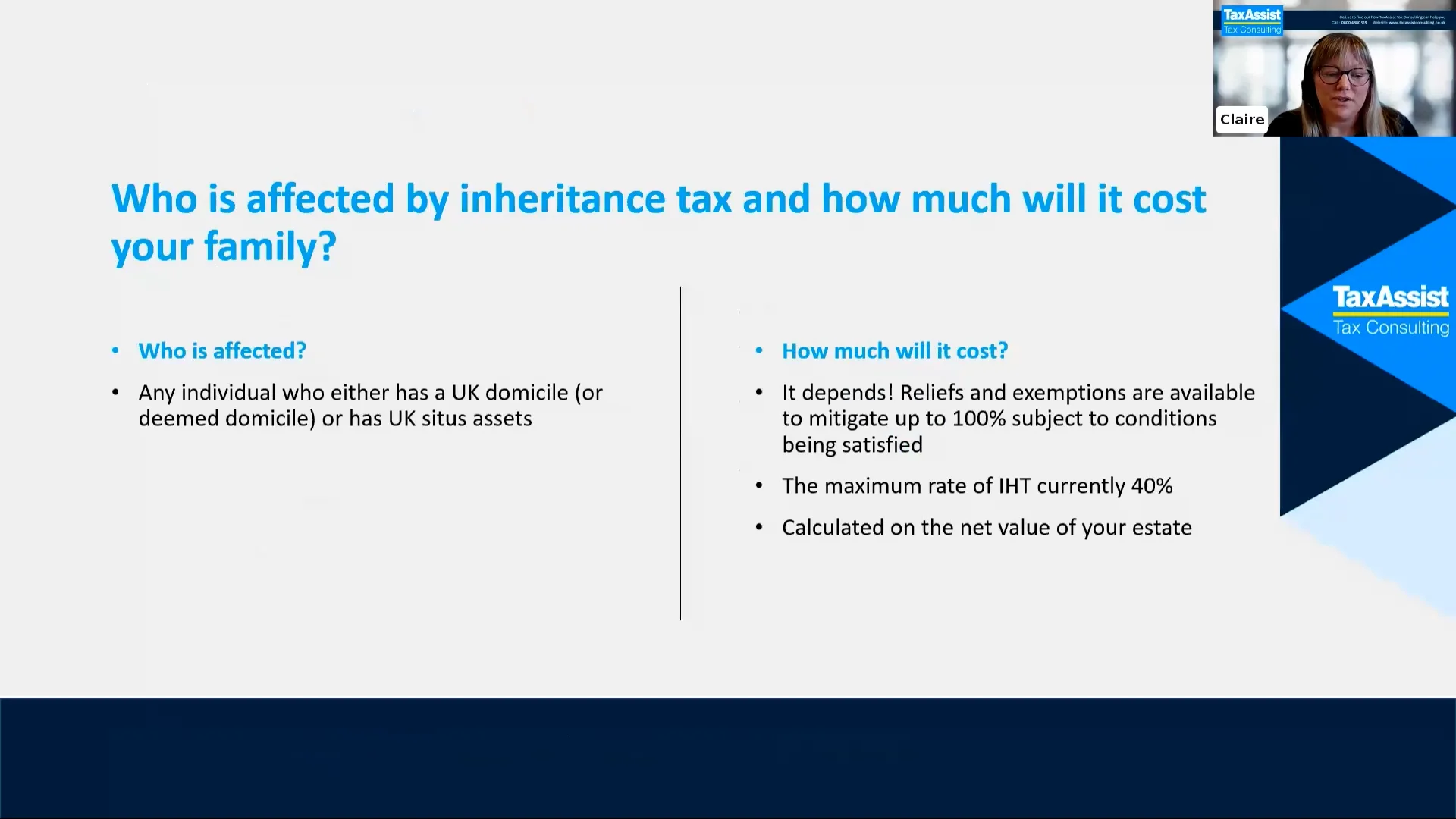 Who is affected by inheritance tax and how much will it cost your