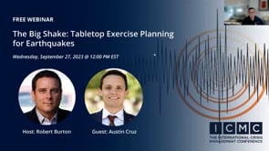 The Big Shake: Tabletop Exercise Planning for Earthquakes