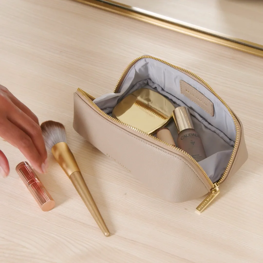 Small Makeup Bag Light Taupe Katie Loxton