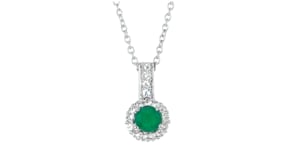 90 ct. t.w. Emerald and .80 ct. t.w. White Topaz Jewelry Set Earrings and Pendant Necklace in Sterling Silver