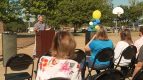 Ribbon Cutting for New Pickleball Court