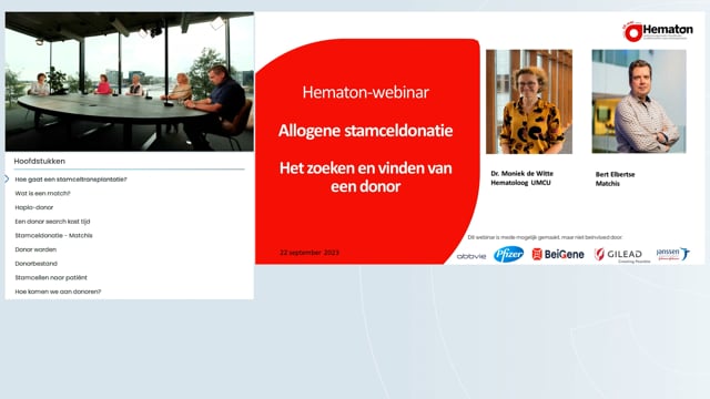 Webinar allogene stamceltransplantatie