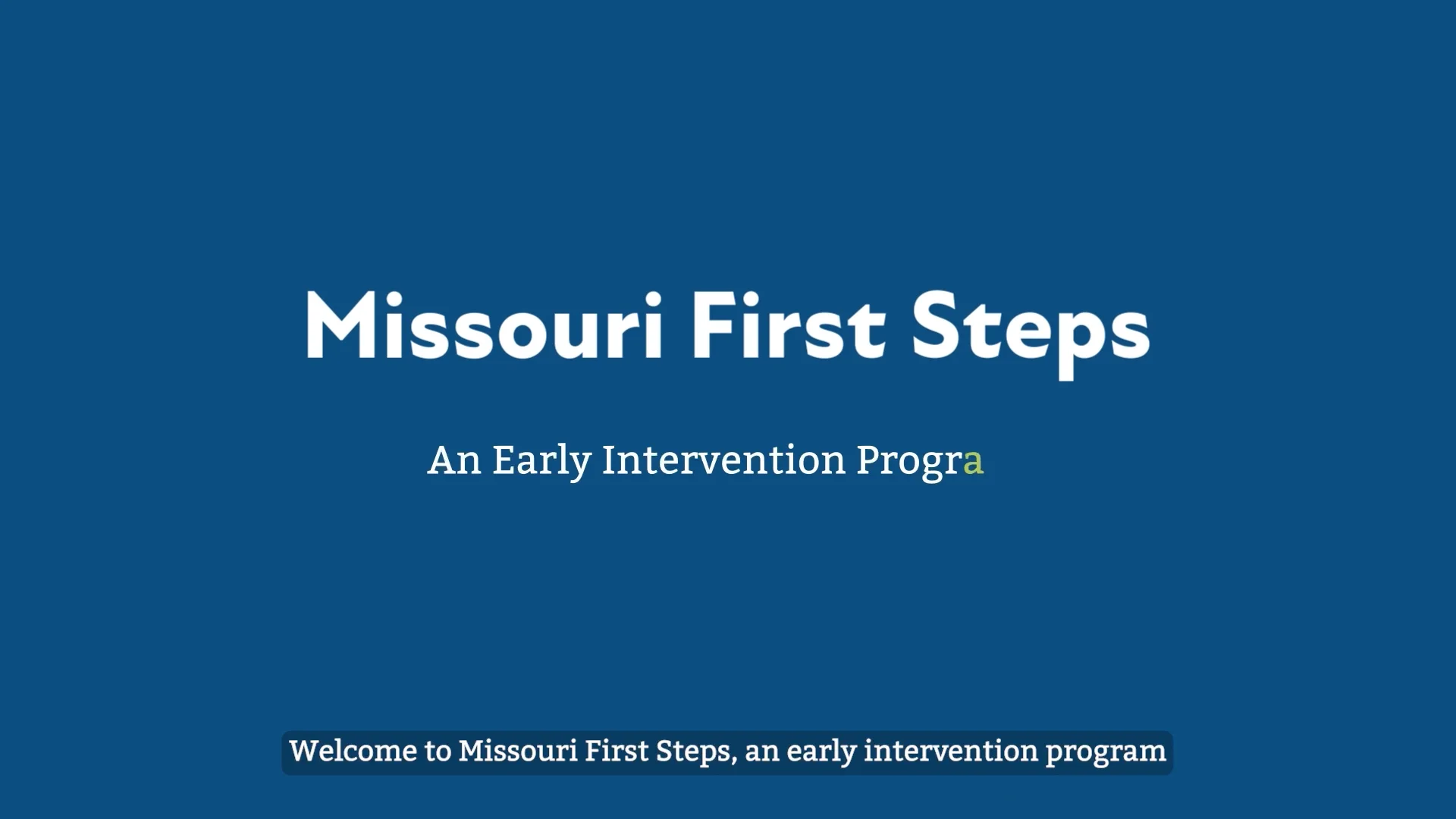 MO First Steps - Parent - OC