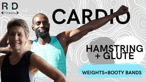 Ham + Glute Cardio (weights+booty bands) 092923