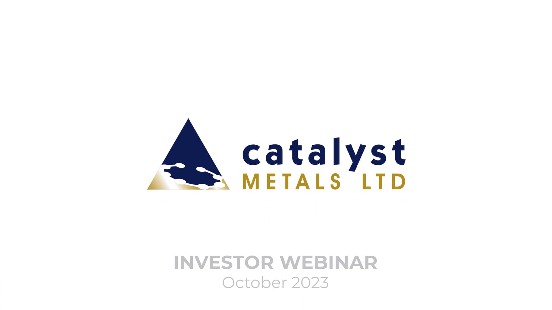 Catalyst Metals (ASXCYL) Investor inar with James Champion de
