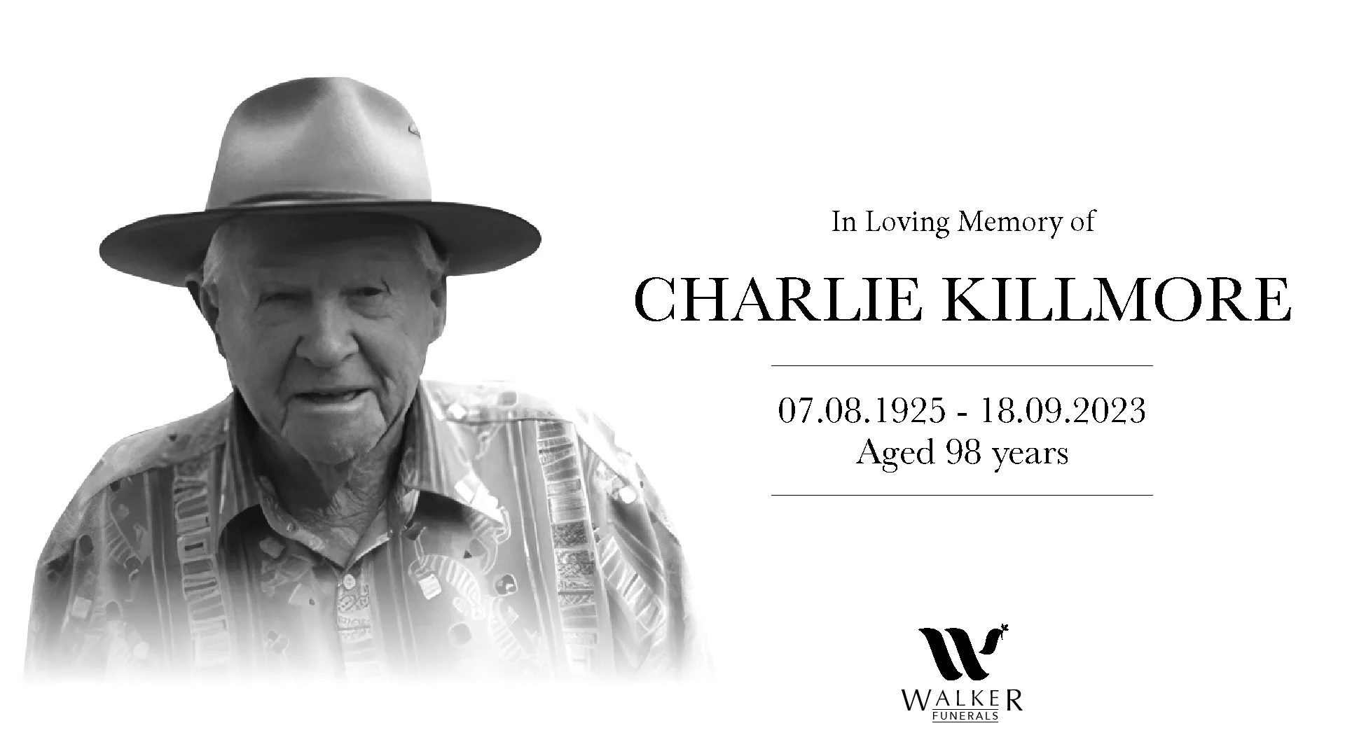 Robert B Walker Funerals Charles Killmore on Vimeo