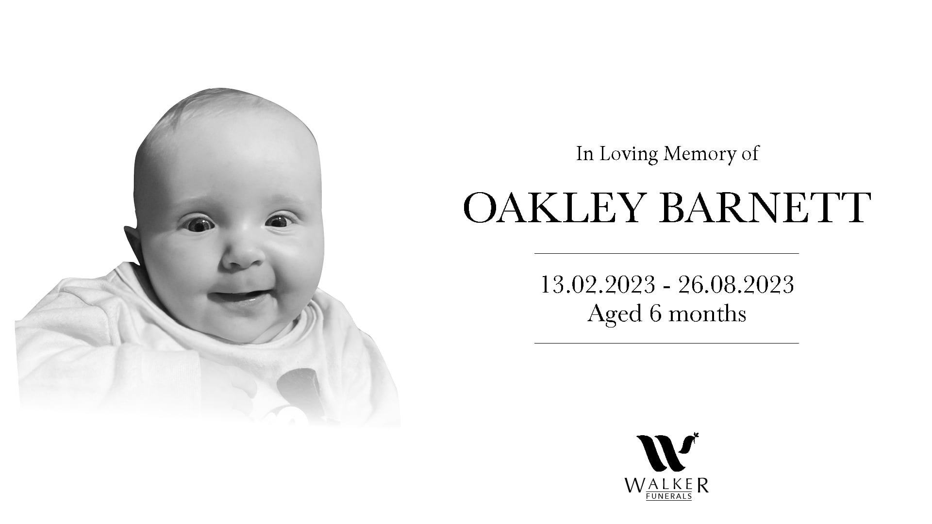 Robert B Walker Funerals - Oakley Joan Barnett On Vimeo