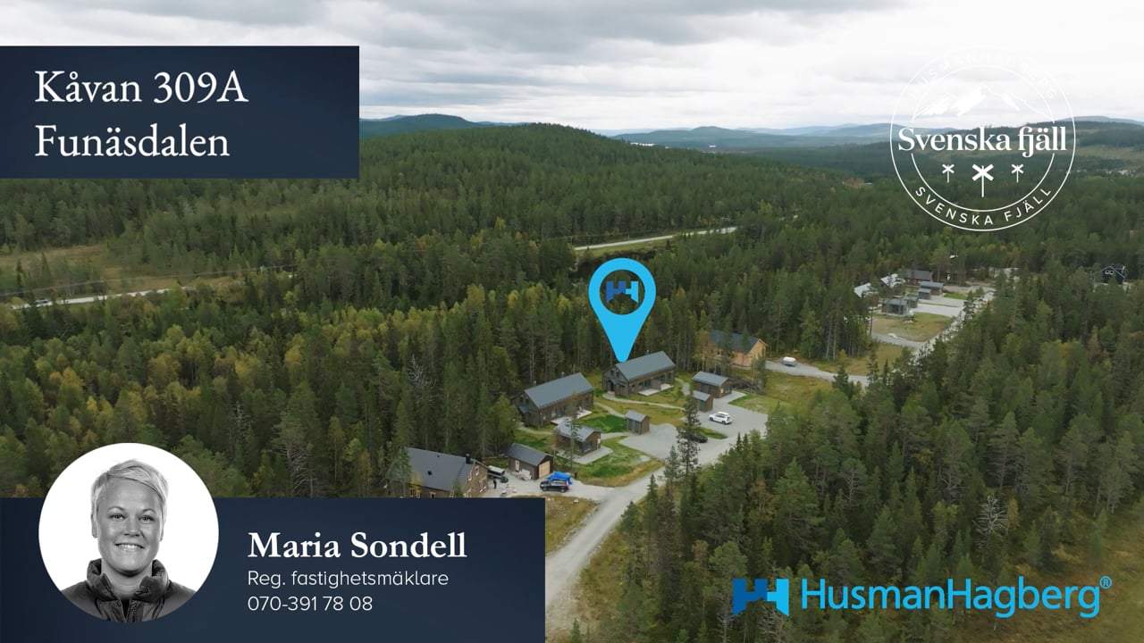 4 rum Lägenhet på Axhögsvägen 26A Funäsdalen - Skidtorget Funäsdalsberget Härjedalens kommun - video