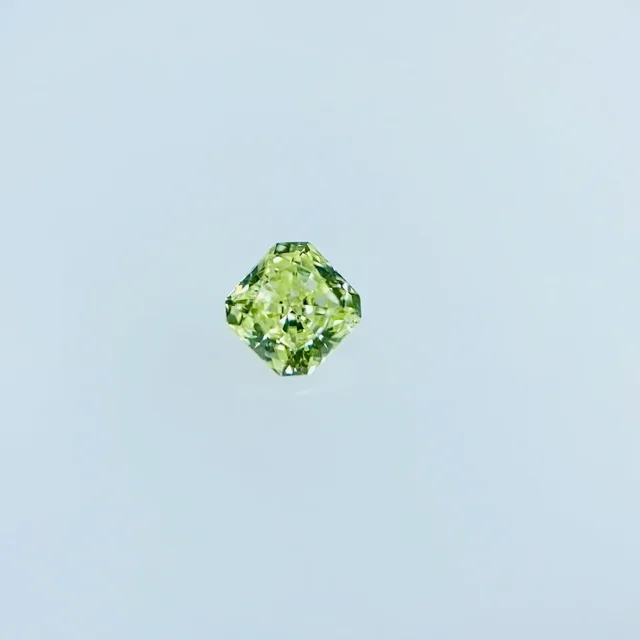 FANCY YELLOW GREEN 0.084ct SQ/RT2277/CGL