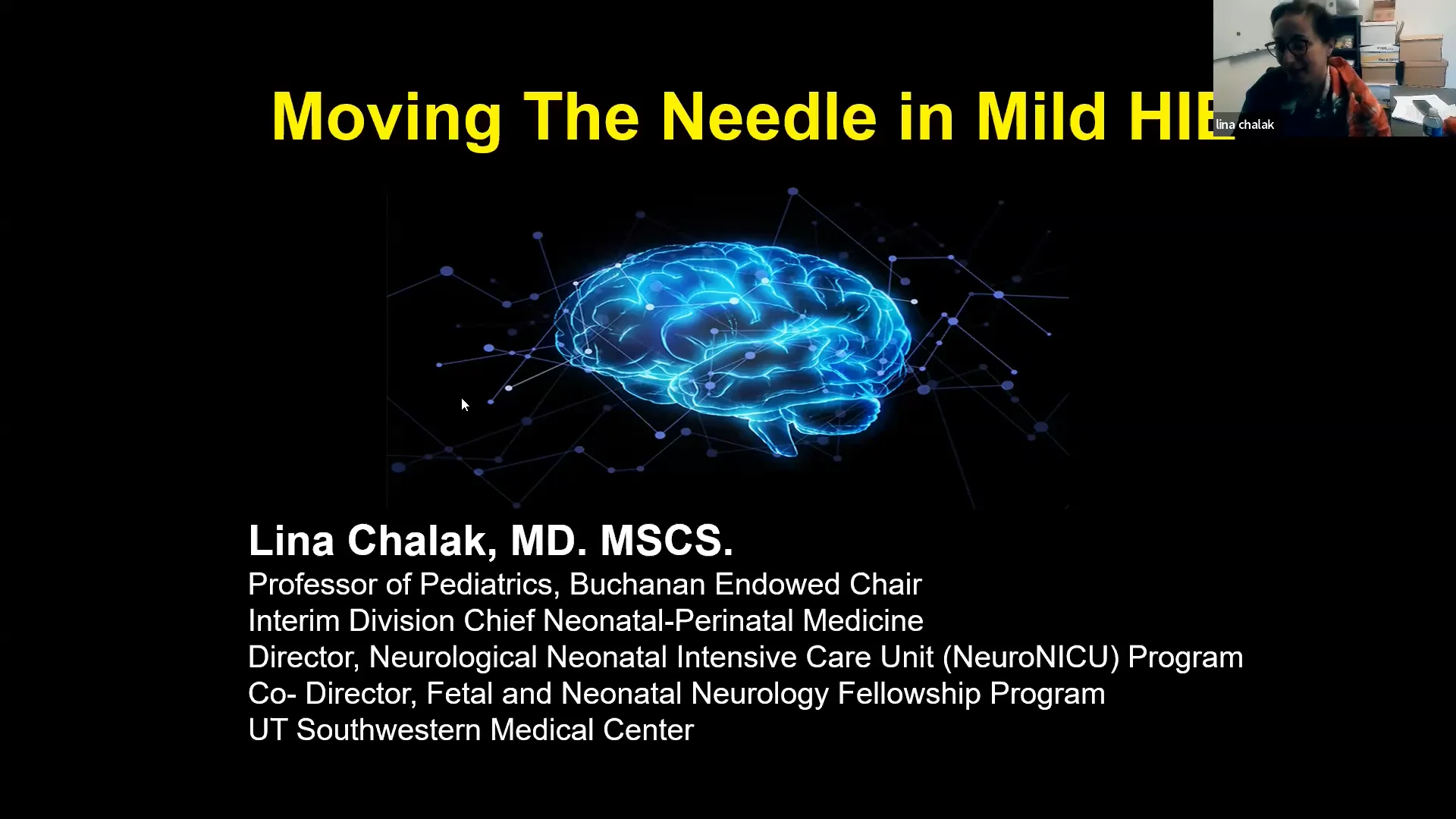 Lina Chalak, M.D.: Pediatrics, Fetal-neonatal neurology