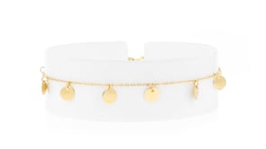 Italian 18kt Yellow Gold Mirrored-Disc Station Bracelet