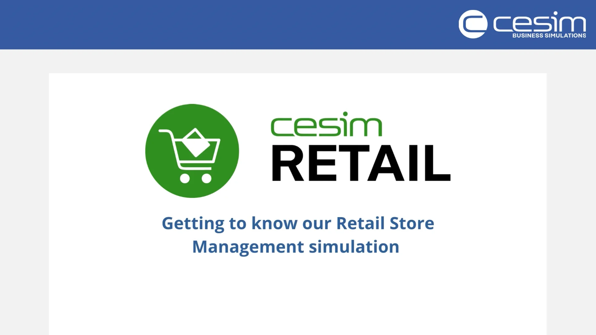 Cesim Retail Simulation: Cesim Business Simulations – QLJJ