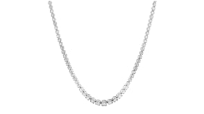 3.00 ct. t.w. Graduated Diamond Tennis Necklace in 14kt White Gold