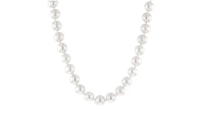 8-8.5mm Cultured Akoya Pearl Necklace in 18kt White Gold