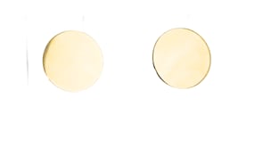 14kt Yellow Gold Personalized Disc Earrings