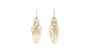 14kt Yellow Gold Stampato Drop Earrings