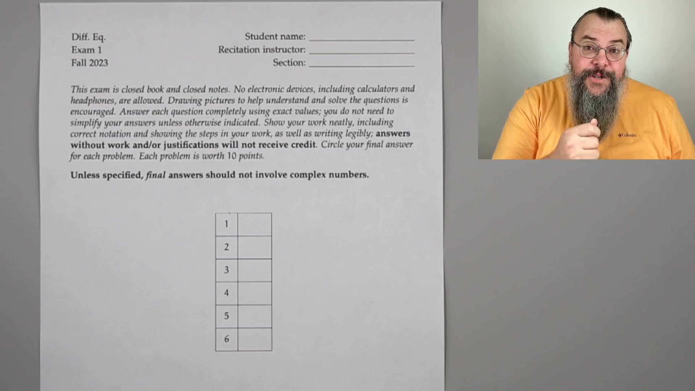 DiffEQ, Exam 1 walkthrough (Fall 2023) | Videos & Movies on Vimeo