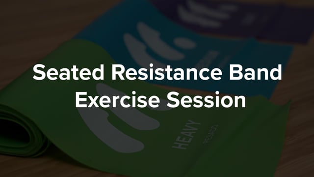 Seated Resistance Band Exercise Session