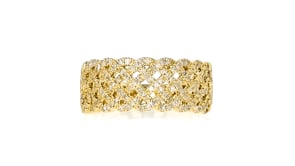50 ct. t.w. Diamond Basketweave Ring in 14kt Yellow Gold