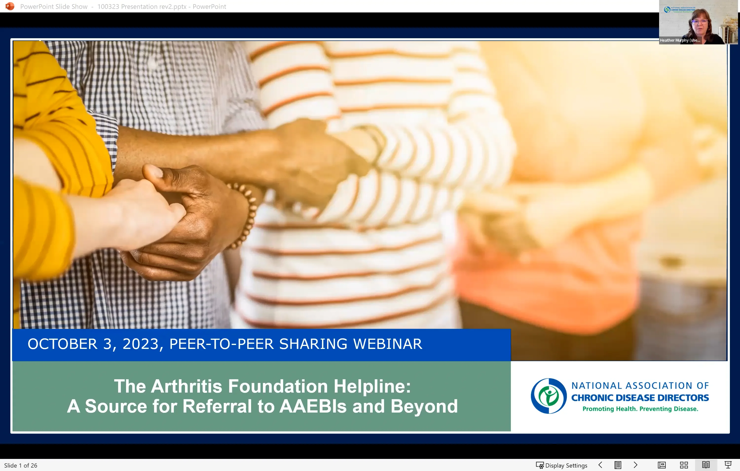Arthritis Council / Peer Sharing inar, October 3, 2023 on Vimeo