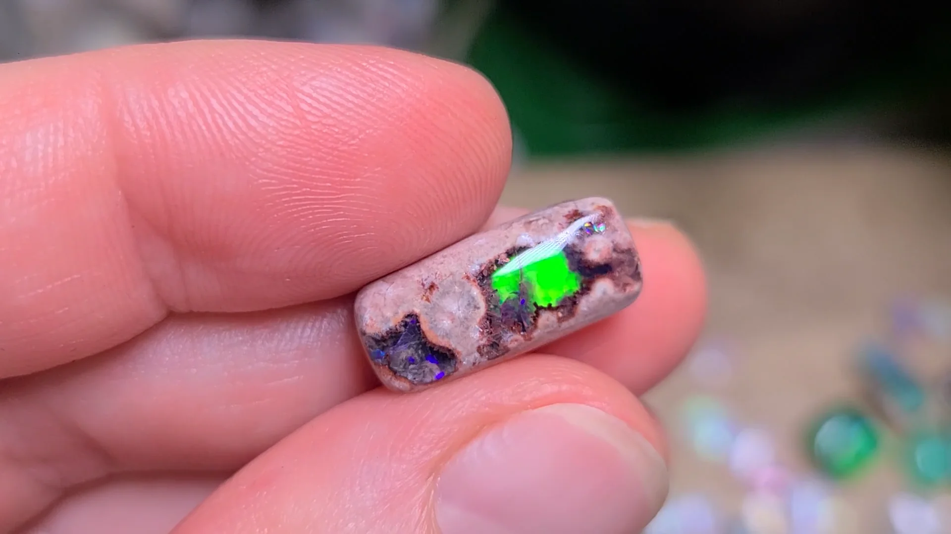 A River Runs With It Mexican Cantera Opal Amulet