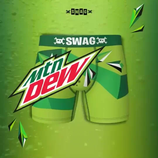 SWAG Mountain Dew Inspired Boxer Shorts on Vimeo