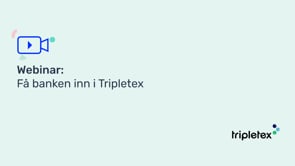 Bankintegrasjon i Tripletex