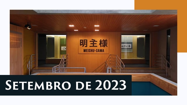 Capa do vídeo “Caligrafias e pinturas de Meishu Sama - Exposição de setembro 2023”